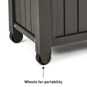 Keter Unity XL Multifunctional Garden Table for Grill, Wood Look