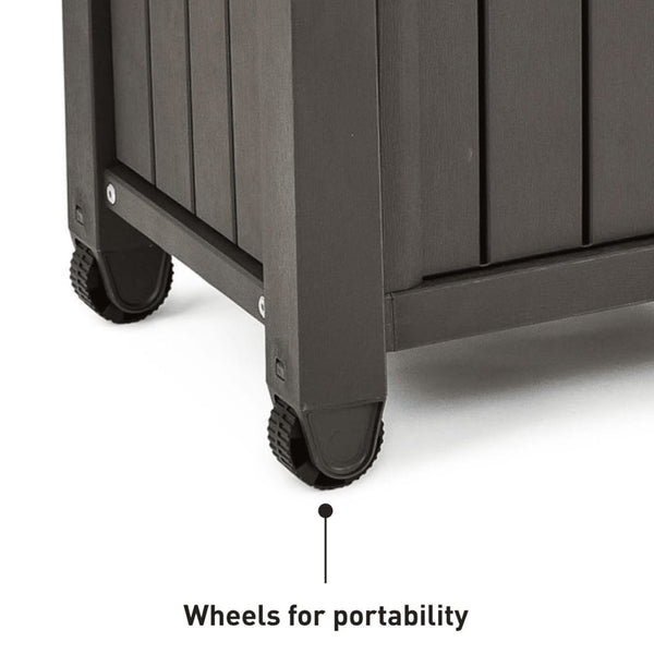 Keter Unity XL Multifunctional Garden Table for Grill, Wood Look