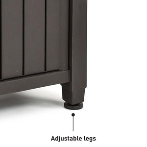 Keter Unity XL Multifunctional Garden Table for Grill, Wood Look