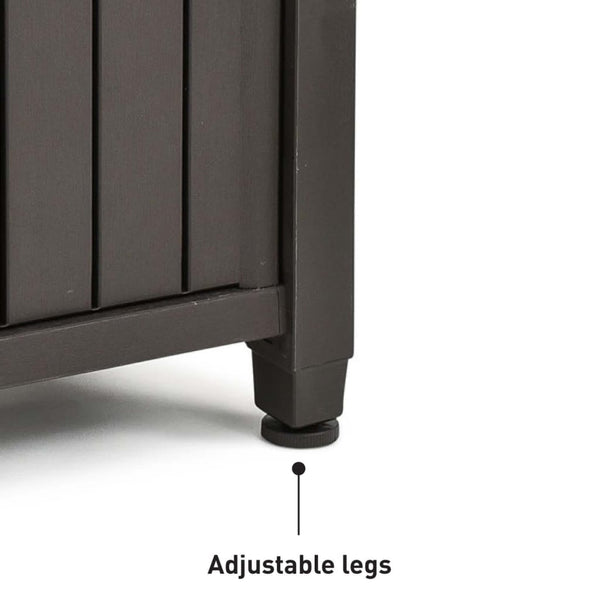 Keter Unity XL Multifunctional Garden Table for Grill, Wood Look
