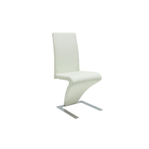 vidaXL Dining Chairs 2 pcs White Faux Leather