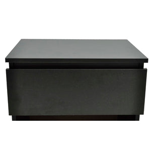vidaXL Bedside Cabinets 2 pcs with 1 Drawer Black