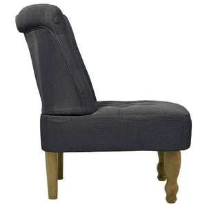 vidaXL French Chair Grey Fabric