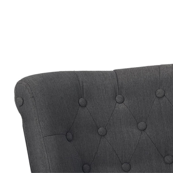 vidaXL French Chair Grey Fabric