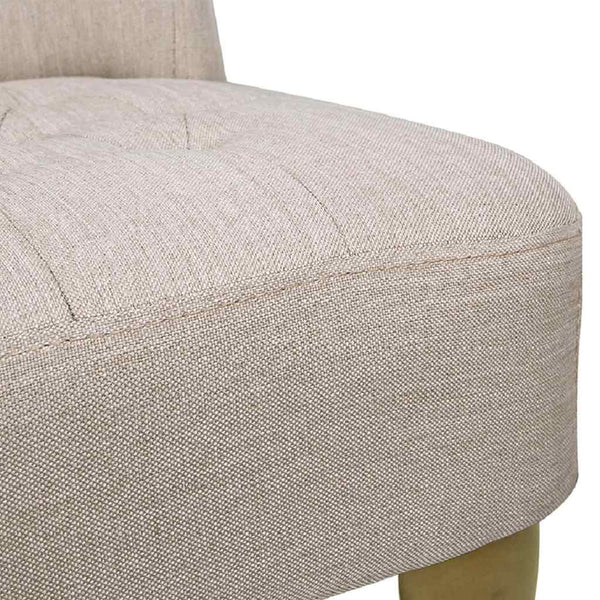 vidaXL French Chairs 2 pcs. Cream Fabric