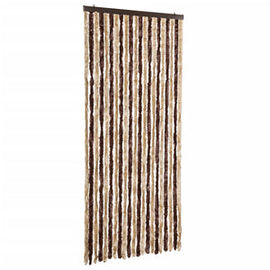 vidaXL Insect Screen Curtain Beige and Light Brown 90x220 cm Chenille