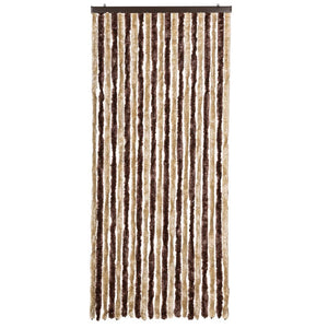 vidaXL Insect Screen Curtain Beige and Light Brown 90x220 cm Chenille