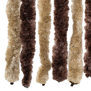 vidaXL Insect Screen Curtain Beige and Light Brown 90x220 cm Chenille