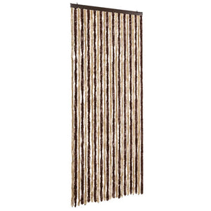 vidaXL Insect Screen Curtain Beige and Light Brown 100x220 cm Chenille