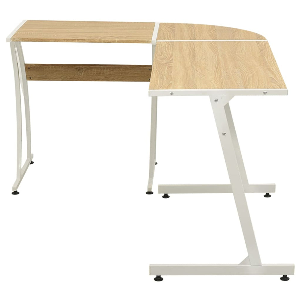 vidaXL L-Shaped Corner Desk Oak