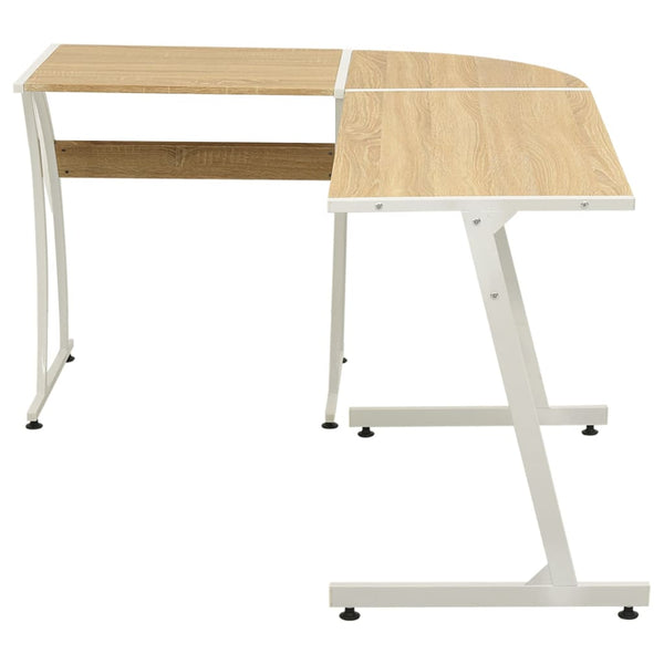 vidaXL L-Shaped Corner Desk Oak
