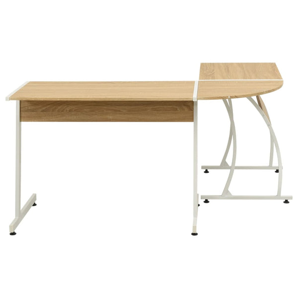 vidaXL L-Shaped Corner Desk Oak