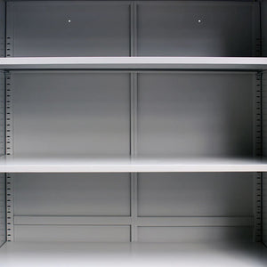 vidaXL Office Cabinet with 2 Doors Steel 90x40x180 cm Grey
