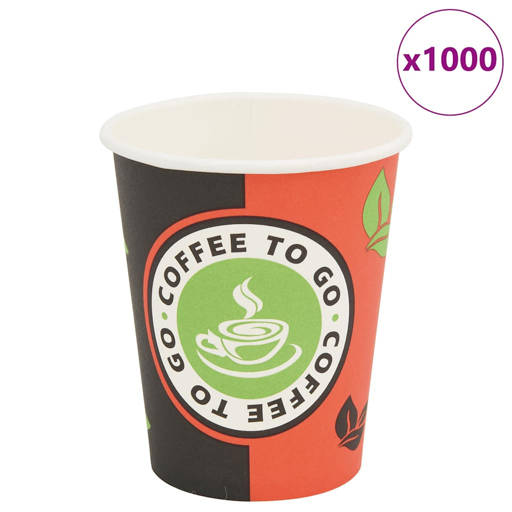 vidaXL 1000 Pcs. Disposable Coffee Cups Cardboard 240 ml (8 oz)
