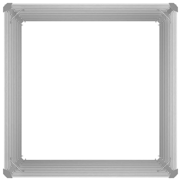 vidaXL Raised Garden Bed 100 x 100 x 77 cm Galvanized Steel Grey