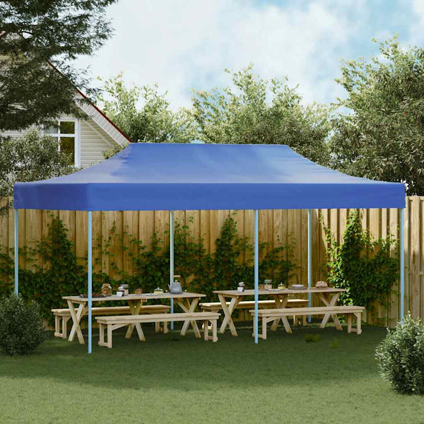 Faltzelt Pop-Up 3x6 m Blau
