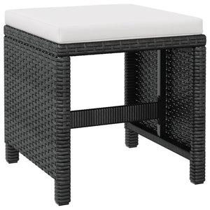 vidaXL 13-piece Garden Dining Set Poly Rattan Acacia Wood Black