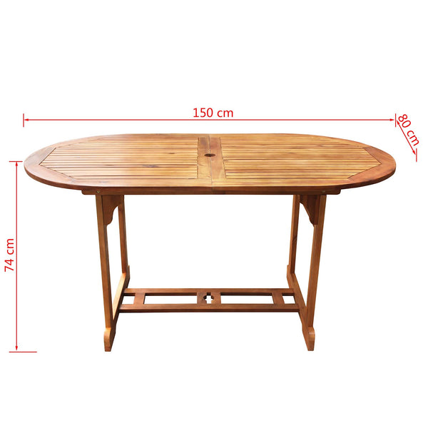 vidaXL Furniture Set Brown Wood