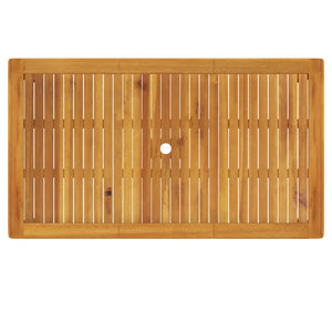 vidaXL Garden Table 140x80x74 cm Solid Acacia Wood