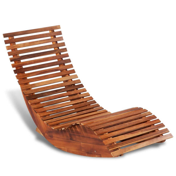 vidaXL Acacia Wood Rocking Lounger