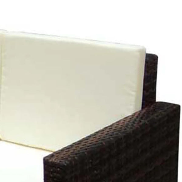 vidaXL 2-Piece Garden Lounge Set with Cushions Poly Rattan Brown