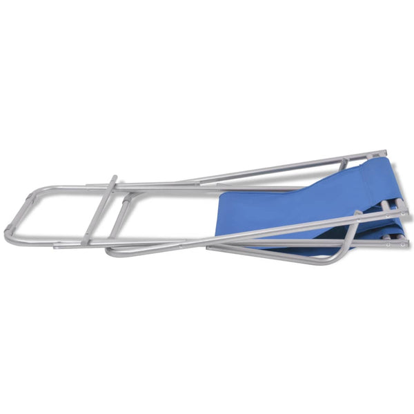 vidaXL Sun Loungers 2 pcs Steel Blue