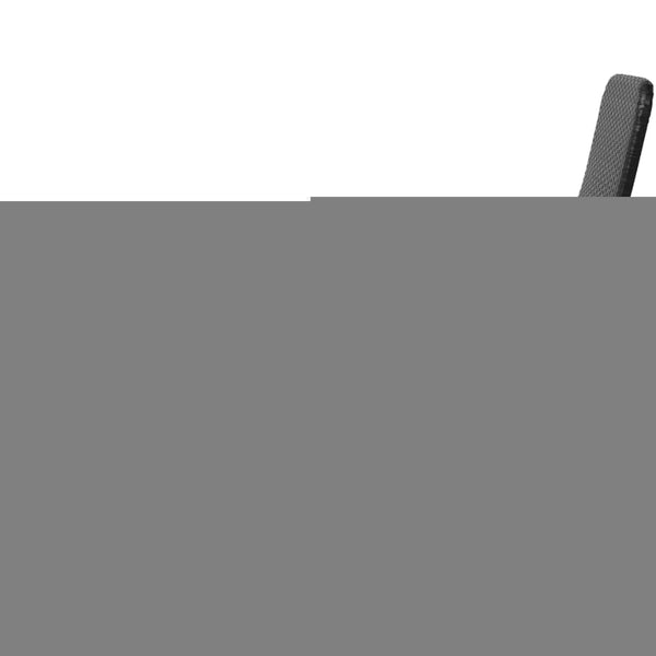 vidaXL Foldable Sun Lounger Poly Rattan Black