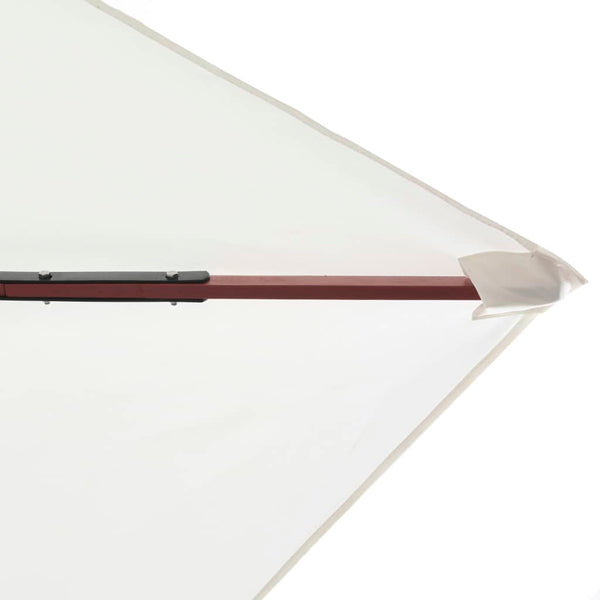vidaXL Parasol 200x300 cm Wooden Pole Cream