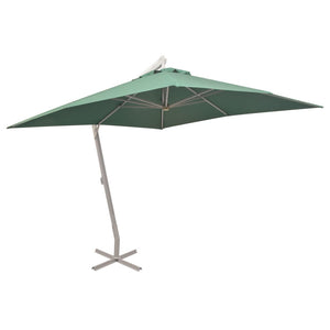 vidaXL Cantilever Parasol 300x300 cm Green Aluminum Pole