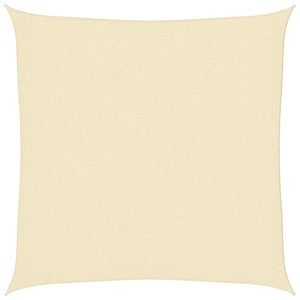 vidaXL HDPE Sun Shade Sail Square 2 x 2 m Cream