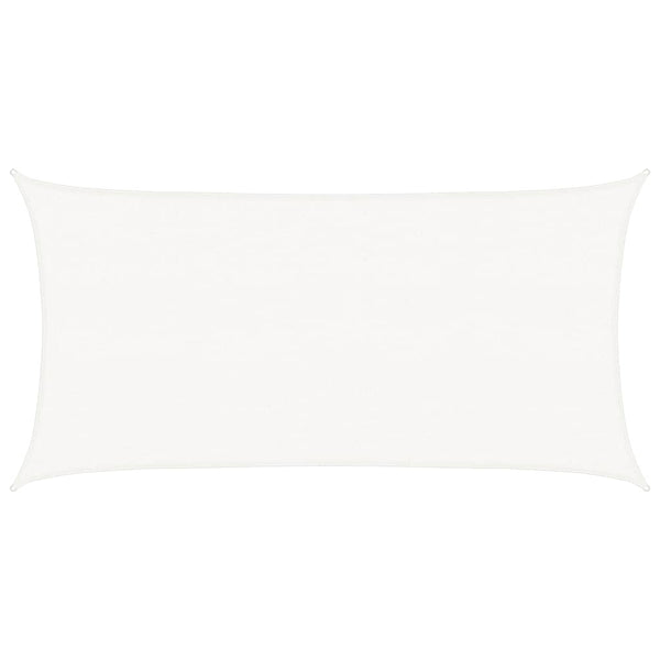 vidaXL HDPE Rectangular Sun Shade Sail 2 x 4 m White