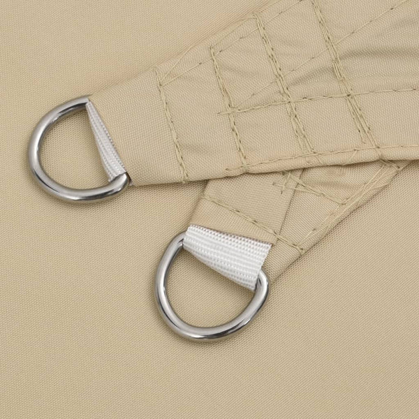 vidaXL Sun Shade Sail Oxford Fabric Square 2x2 m Beige