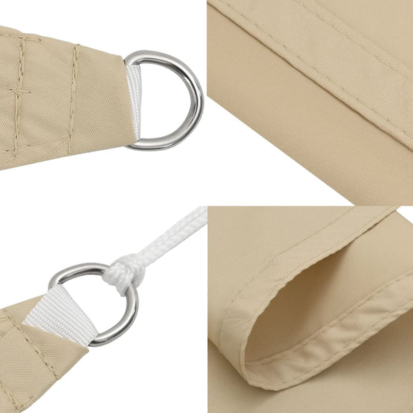 vidaXL Sun Shade Sail Oxford Fabric Square 2x2 m Beige