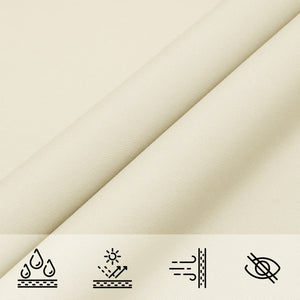 vidaXL Sun Shade Sail Oxford Fabric Square 2x2 m Cream