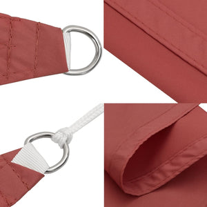 vidaXL Sun Shade Sail Oxford Fabric Square 2 x 2 m Terracotta