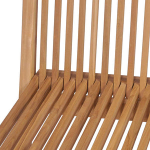 vidaXL Folding Garden Chairs 4 pcs. Solid Teak Wood
