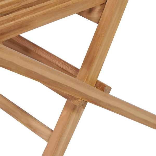 vidaXL Folding Garden Chairs 4 pcs. Solid Teak Wood