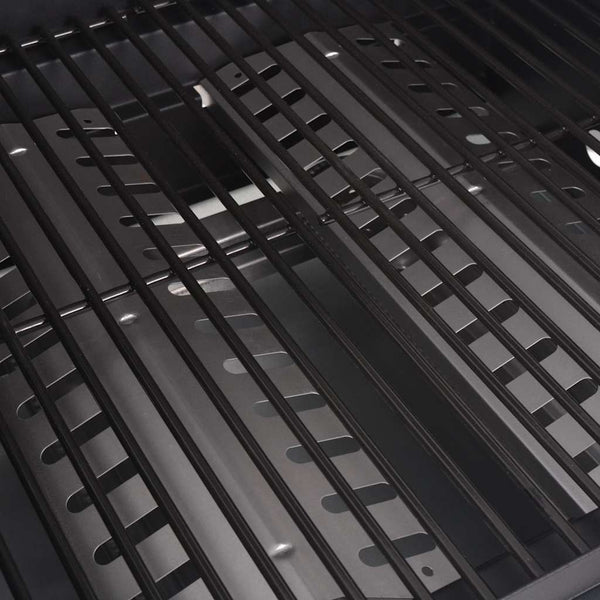 vidaXL Gas Grill 2+1 Burners Black and Silver