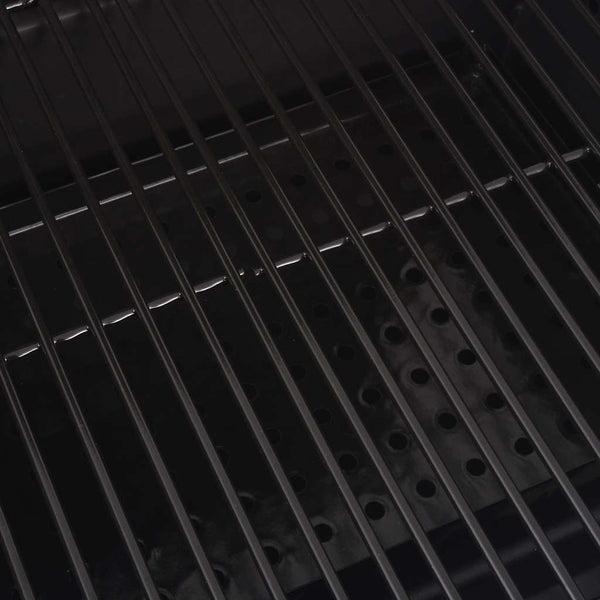 vidaXL Charcoal Smoker Grill with Shelf Black