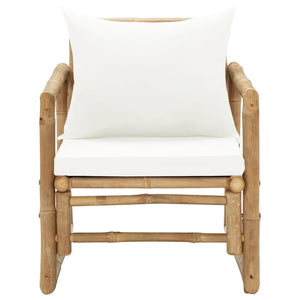 vidaXL Garden Chairs 2 pcs. with Cushions and Pillows Bamboo