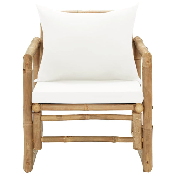 vidaXL Garden Chairs 2 pcs. with Cushions and Pillows Bamboo