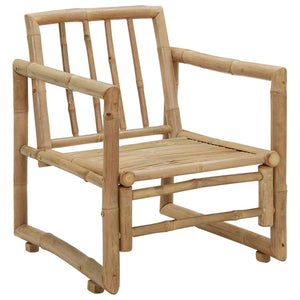 vidaXL Garden Chairs 2 pcs. with Cushions and Pillows Bamboo