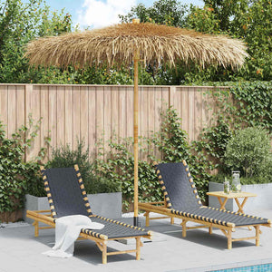 vidaXL Bamboo Parasol with Banana Leaf Roof 210 cm