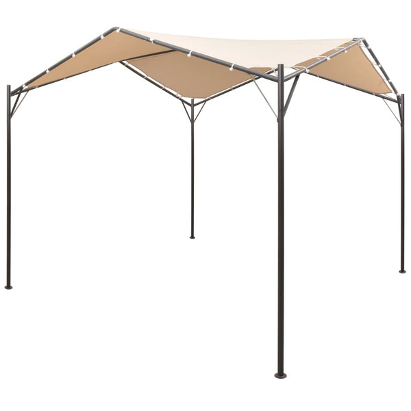 vidaXL Party Tent Gazebo Canopy 4x4 m Steel Beige
