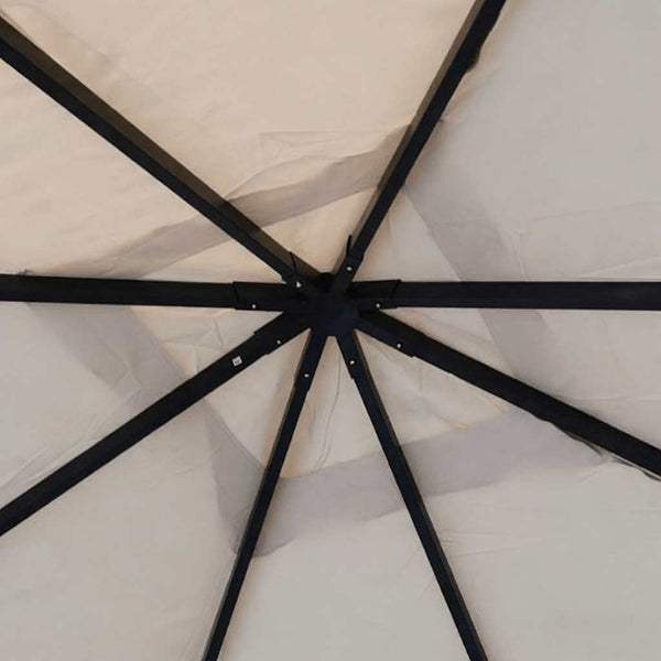 Pavillon Partyzelt 4x4 m Beige