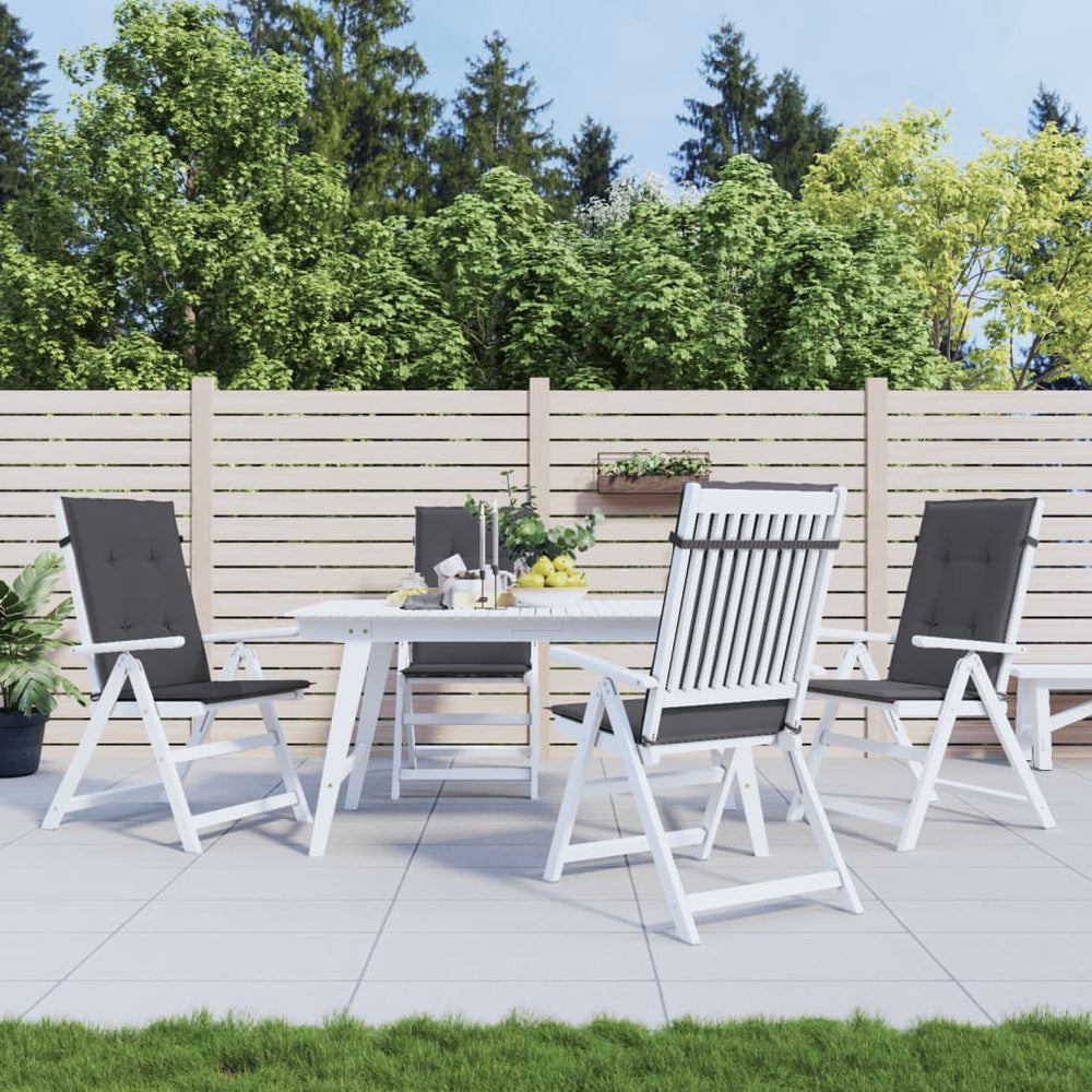 Gartenstuhlauflagen Hochlehner Anthrazit 4er Set
