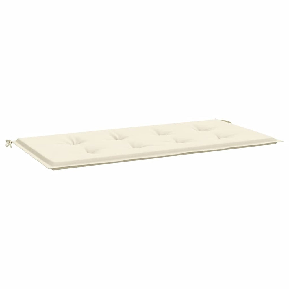 Gartenbank Auflage Creme 100x50 cm