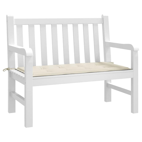 Gartenbank Auflage Creme 120x50 cm