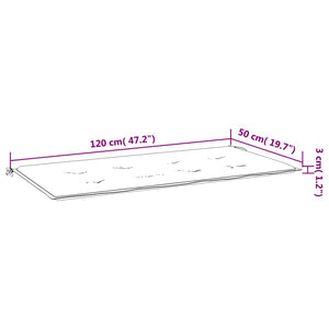 Gartenbank Auflage Creme 120x50 cm