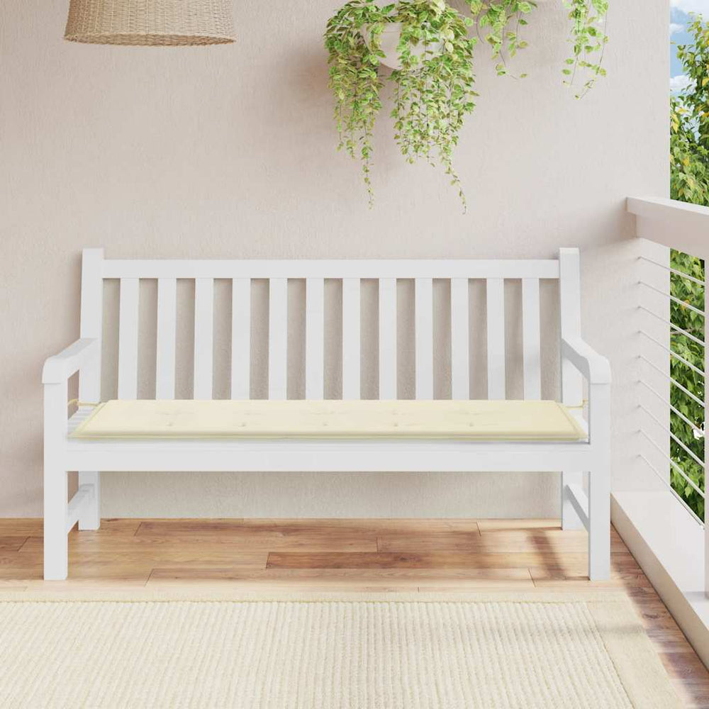 Gartenbank Auflage Creme 150 cm
